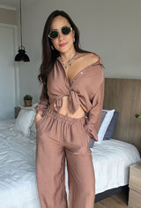 CAMISA FILIPA CHOCOLATE