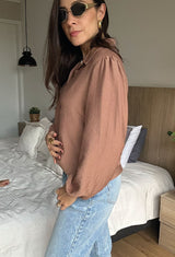 CAMISA FILIPA CHOCOLATE