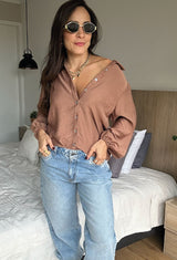 CAMISA FILIPA CHOCOLATE