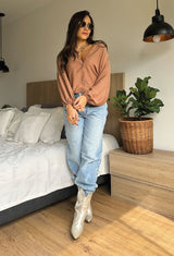 CAMISA FILIPA CHOCOLATE