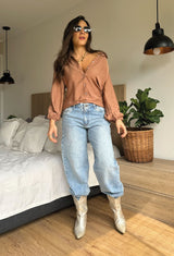 CAMISA FILIPA CHOCOLATE