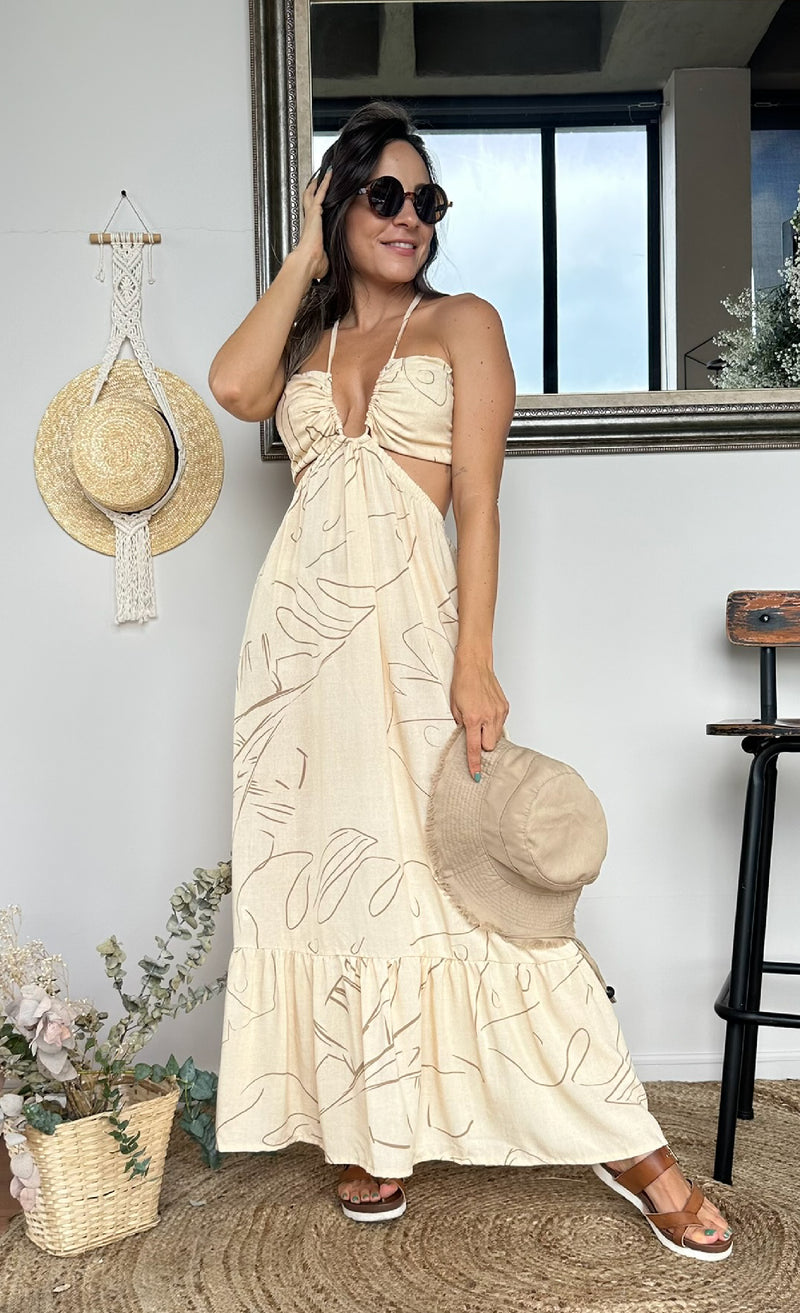 VESTIDO FRIDA BEIGE