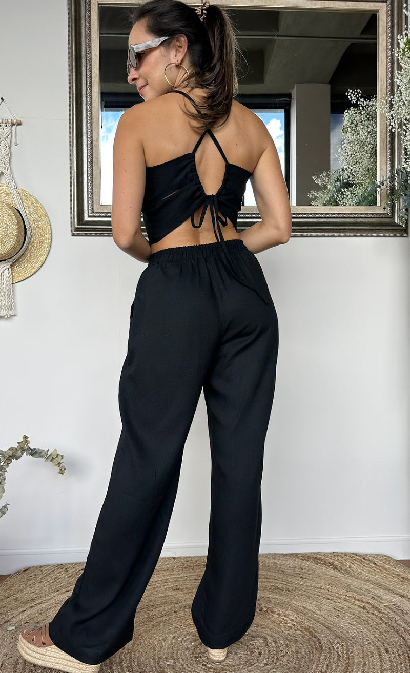 PANTALON MICA NEGRO