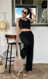 PANTALON MICA NEGRO