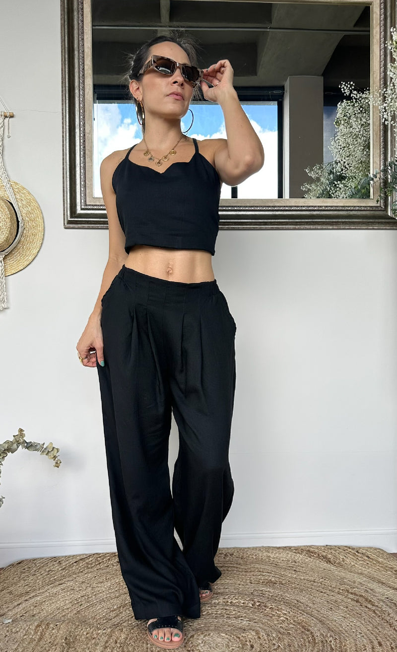 PANTALON MICA NEGRO