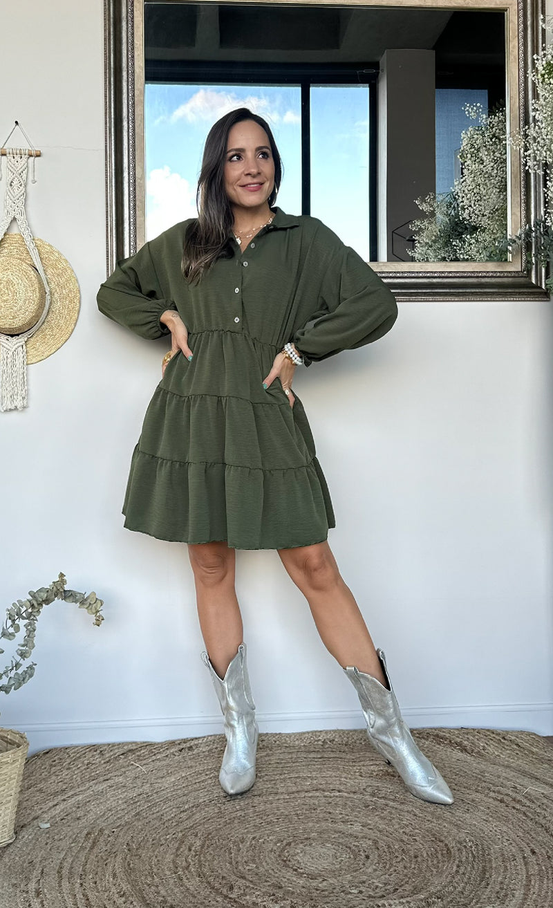 VESTIDO EMILY VERDE MILITAR