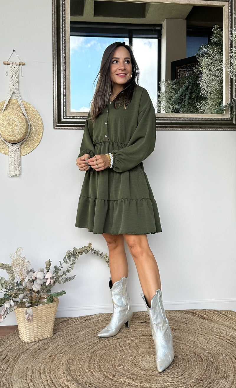 VESTIDO EMILY VERDE MILITAR