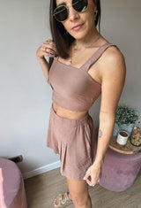 CROPTOP SARAY CHOCOLATE