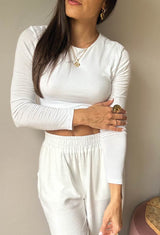 CROPTOP SEVERINA IVORY