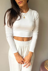 CROPTOP SEVERINA IVORY