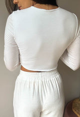 CROPTOP SEVERINA IVORY