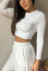 CROPTOP SEVERINA IVORY