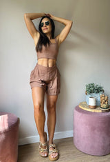 SHORT EMILIA CHOCOLATE