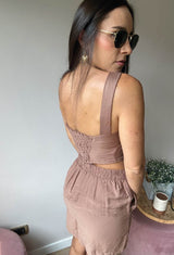 CROPTOP SARAY CHOCOLATE