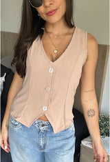 CHALECO IRINA BEIGE