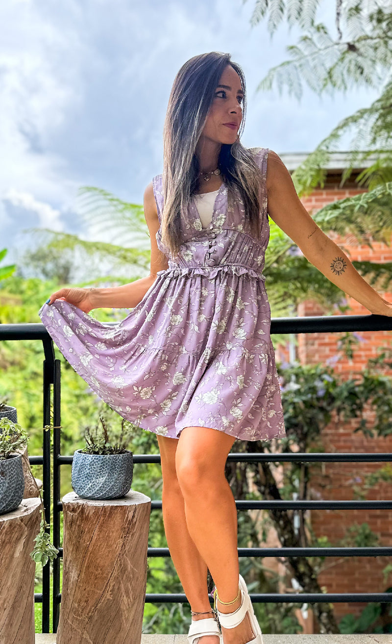 VESTIDO YULI LILA